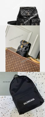 202539018 3pcs Black Backpack