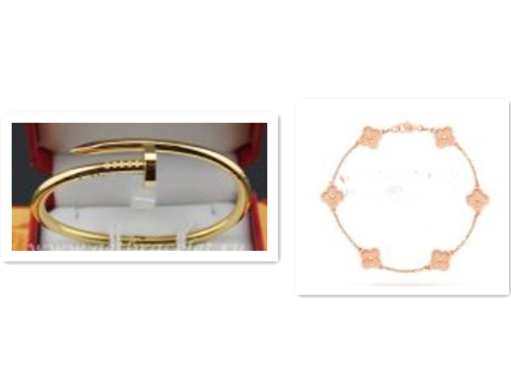 202419822 Yellow Gold and Rose Gold bracelets