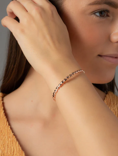 The Most Stunning 18ct Rose Gold Plated Bangle - Perfect Gift!