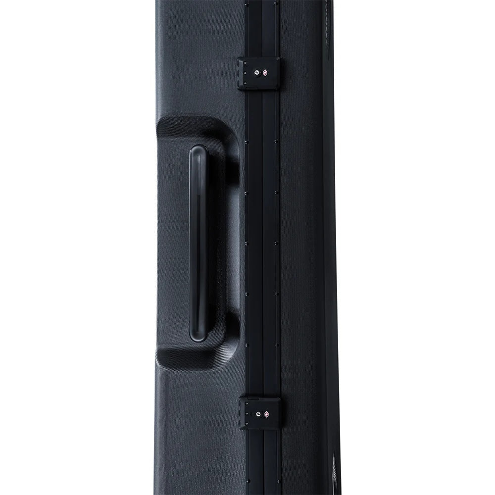 Four-Sided Hard-Shell Ski Travel Case | 4-Wheel Spinner Design | TSA-Approved Lock | Professional Ski & Snowboard Gear Protection (Up to 190 cm)