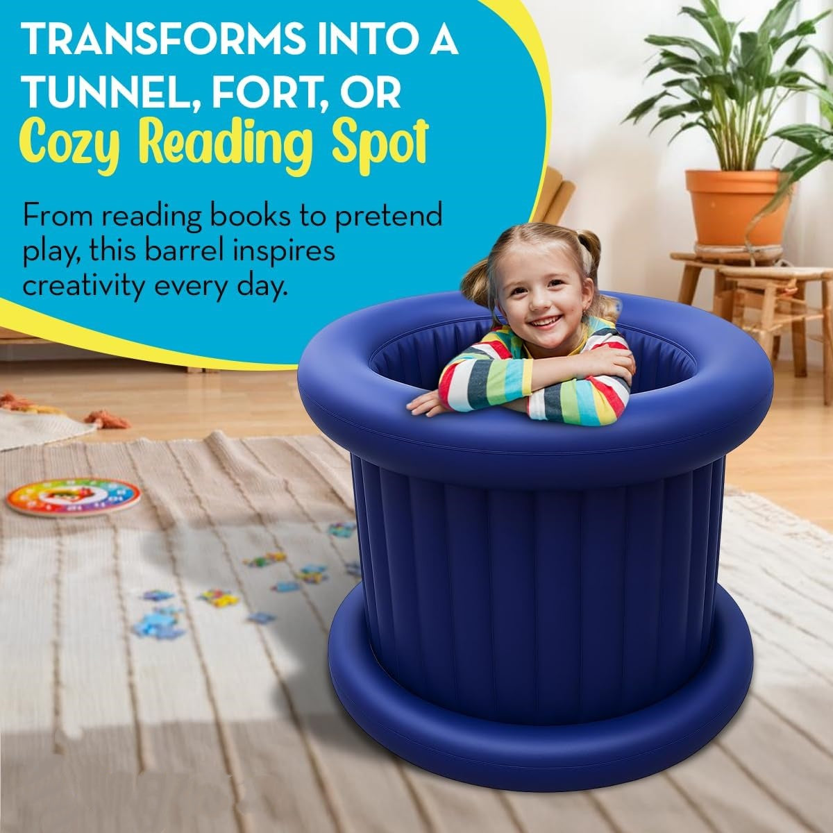 Children's Sensory Chair with Rolling Barrel – Soothes the Vestibular System🌈🪑