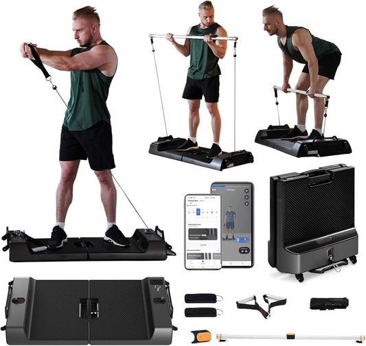The Smart Strength Board: 6-in-1 Home Gym, App-Connected, 265lbs Resistance