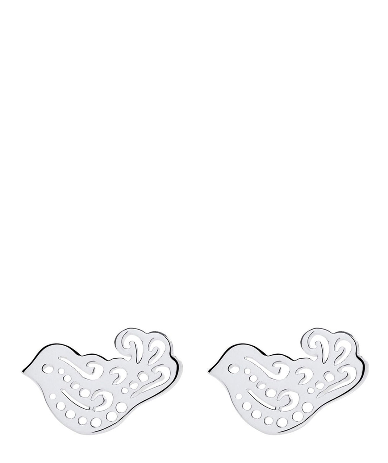 Gift Packaged 'Gyasi' Sterling Silver Dove Earrings