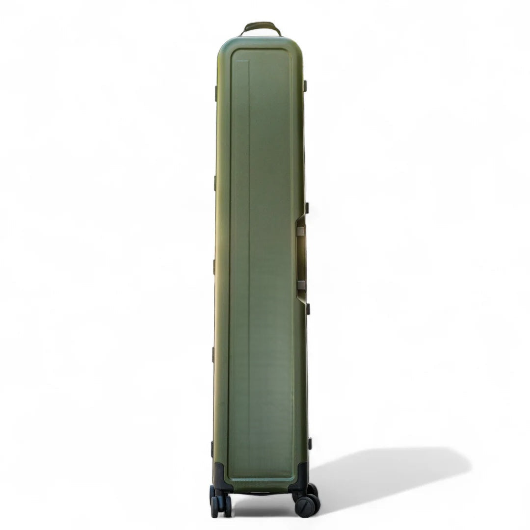 Four-Sided Hard-Shell Ski Travel Case | 4-Wheel Spinner Design | TSA-Approved Lock | Professional Ski & Snowboard Gear Protection (Up to 190 cm)