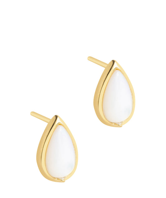 202419761 Gift Packaged 'Celine' 18ct Yellow Gold Plated 925 Silver Teardrop Earrings