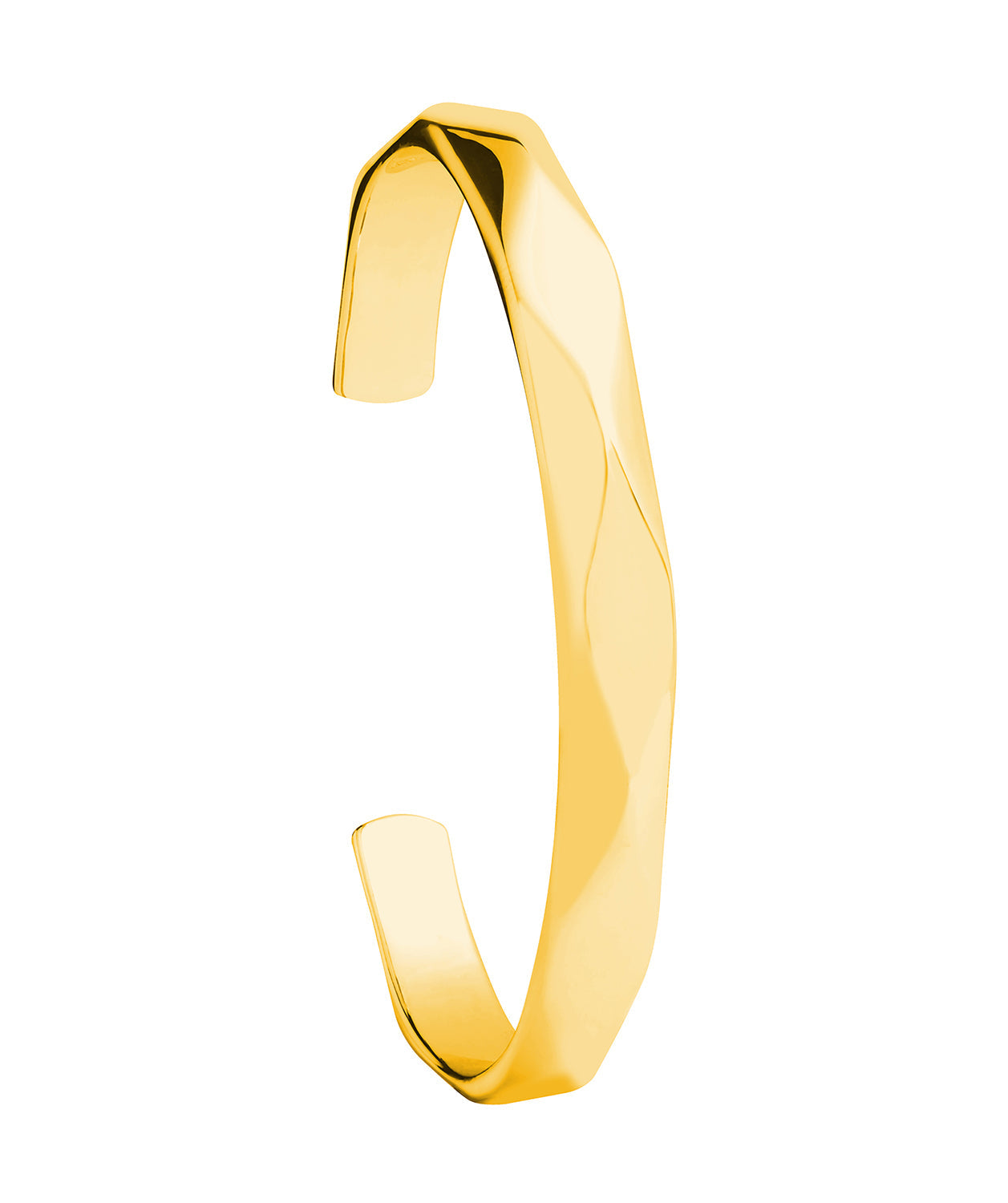 202419760 Gift Packaged 'Aurelle' 18ct Yellow Gold Plated 925 Silver Bangle