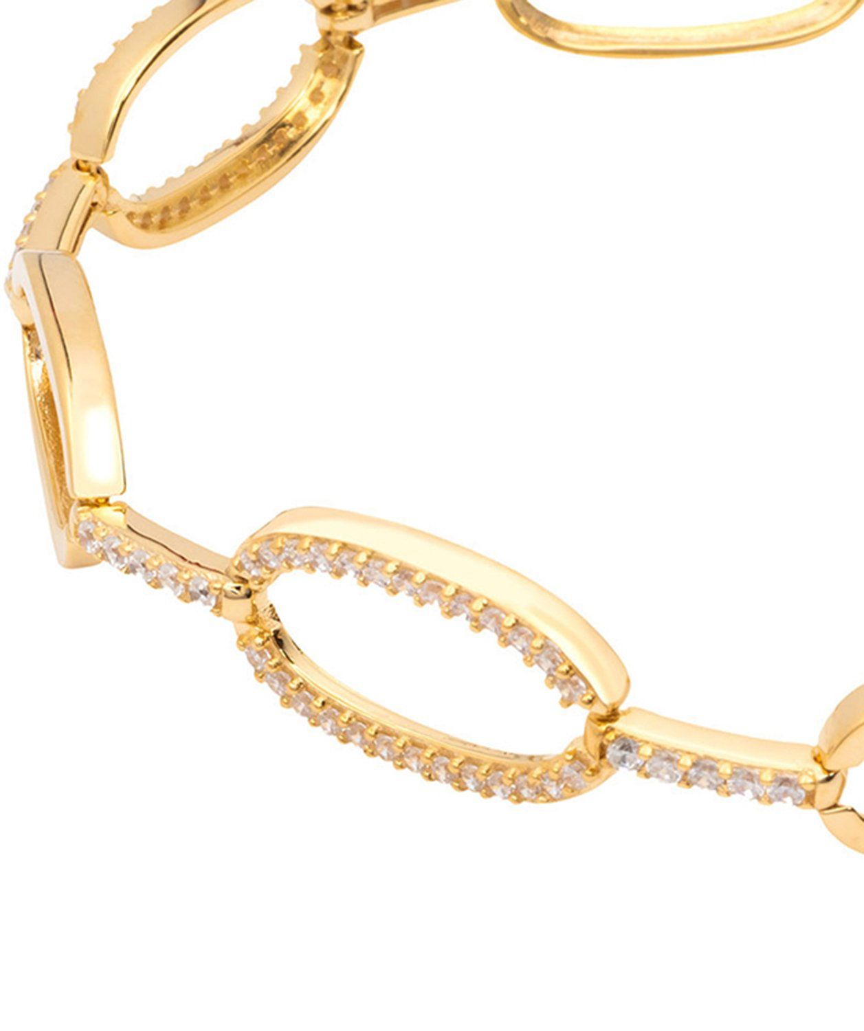 Gift Packaged 'Romilly' 18ct Yellow Gold Plated 925 Silver & Cubic Zirconia Bracelet