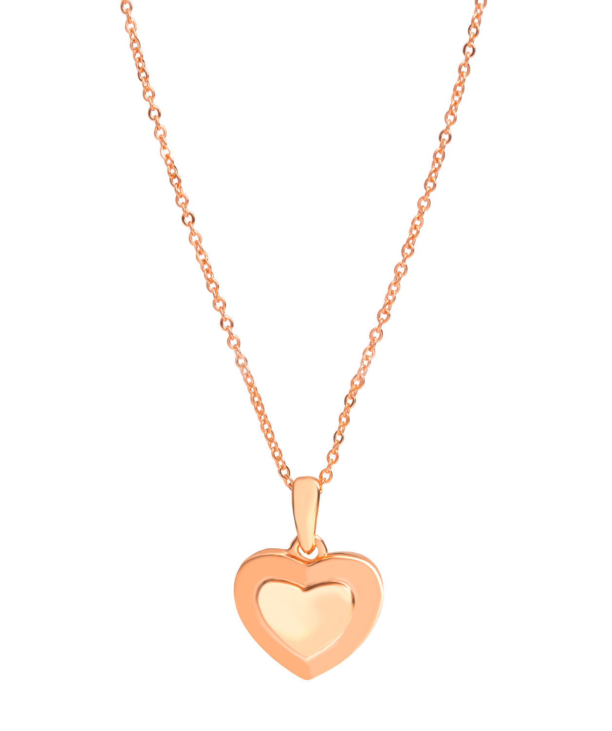 Gift Packaged 'Sumner' 18ct Rose Gold Plated 925 Silver Heart Pendant Necklace