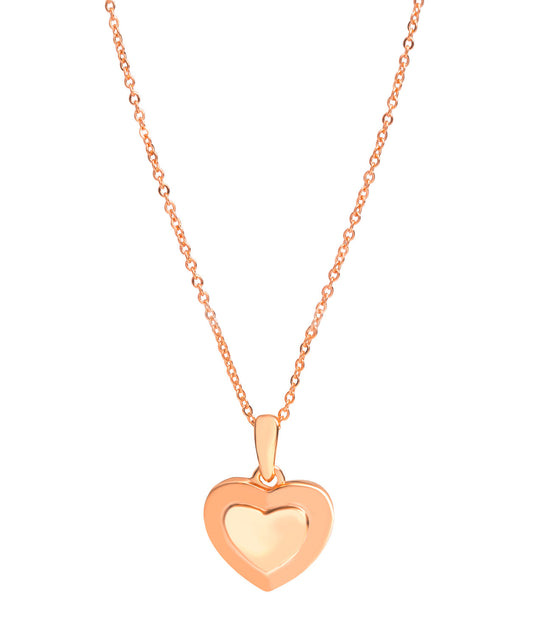 Gift Packaged 'Sumner' 18ct Rose Gold Plated 925 Silver Heart Pendant Necklace