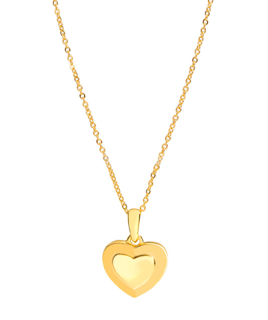 Gift Packaged 'Sumner' 18ct Yellow Gold Plated 925 Silver Heart Pendant Necklace