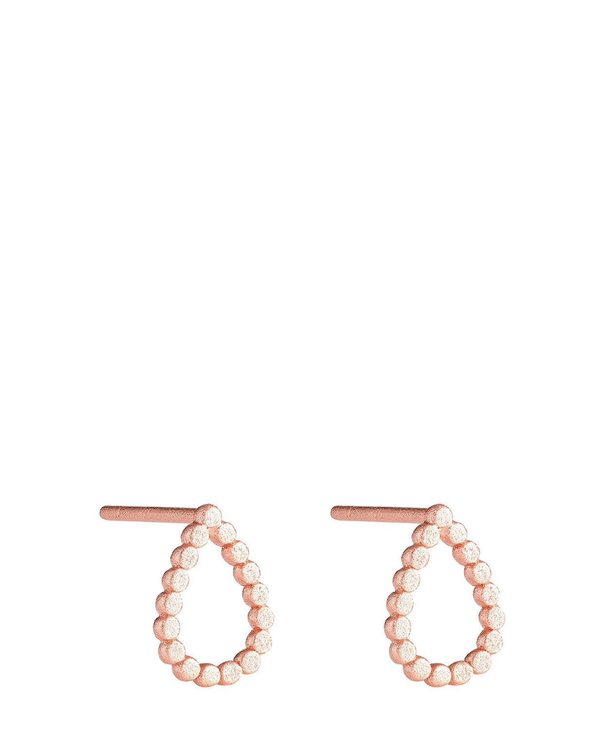 Gift Packaged 'Athalia' 18ct Rose Gold Plated Sterling Silver Teardrop Earrings