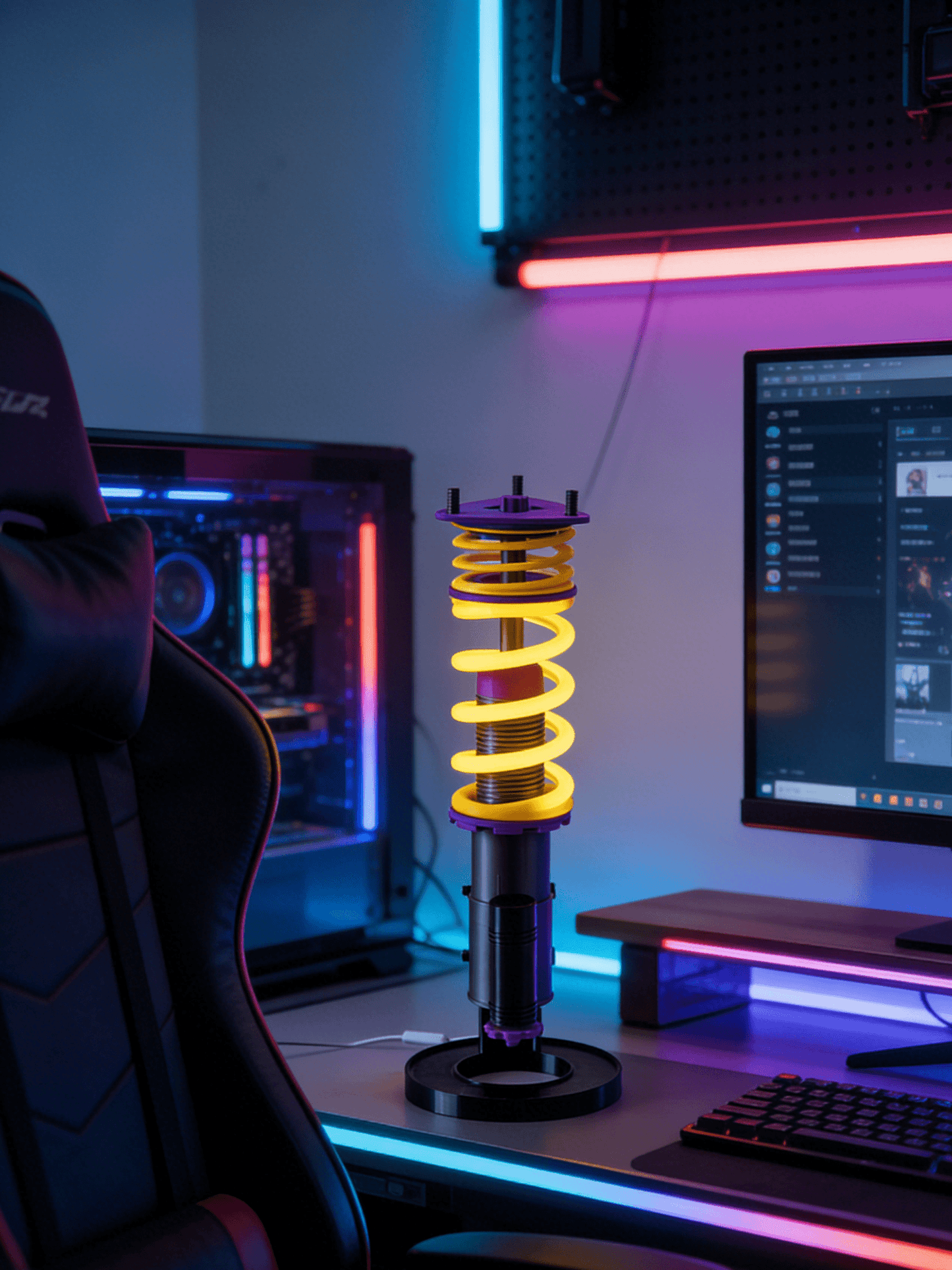 🏎️ Desktop Racing Car Shock Light — Ignite Your Speed Passion 💡