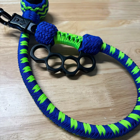 Full-Size Paracord Whip with Weighted Pool Ball Finish 💥