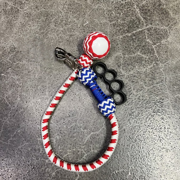 Full-Size Paracord Whip with Weighted Pool Ball Finish 💥