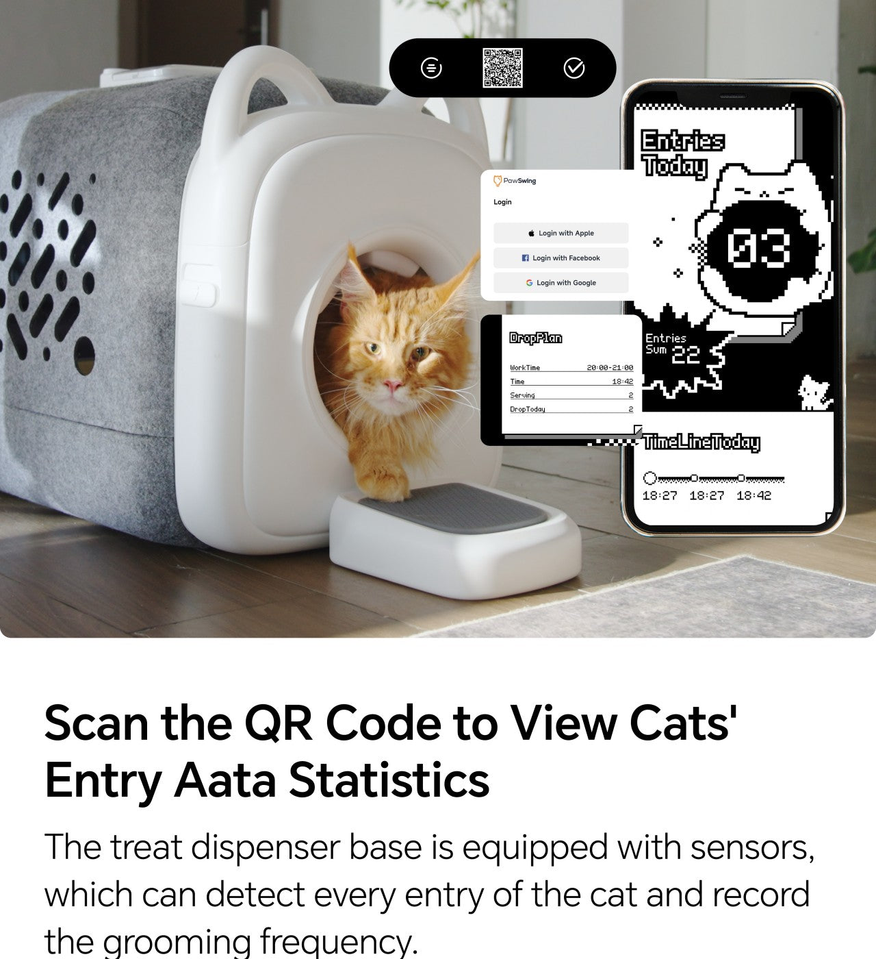 Automatic Cat Grooming House – Hair Removal, Treat Rewards & Easy Cleaning